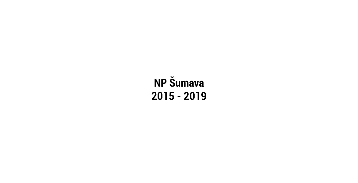 NP Šumava 2015 - 2019