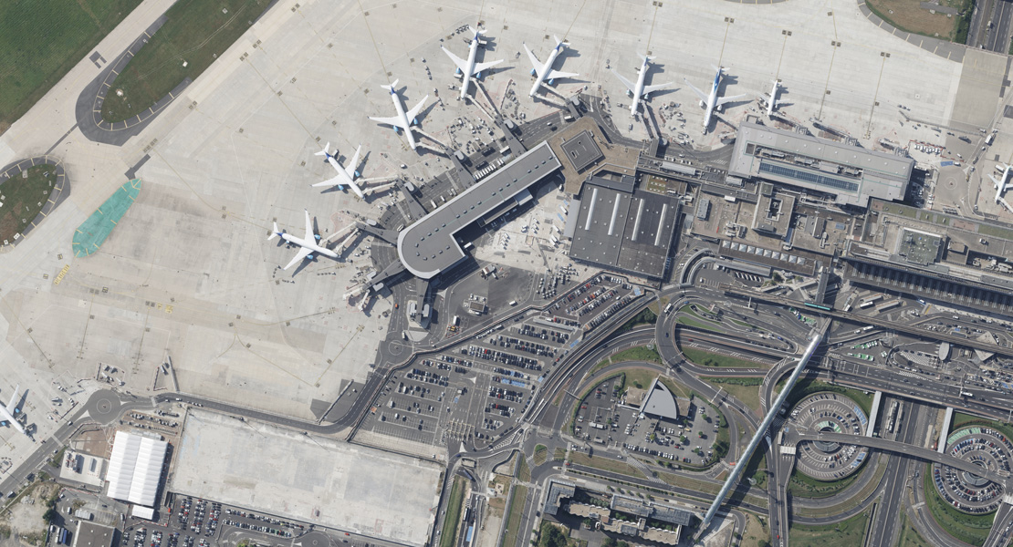 Šikmé snímkování Paříž-Orly